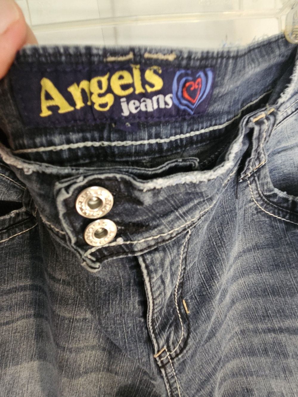 Angels Jeans Forever Young Sz 18 Women's Blue Denim Jeans
